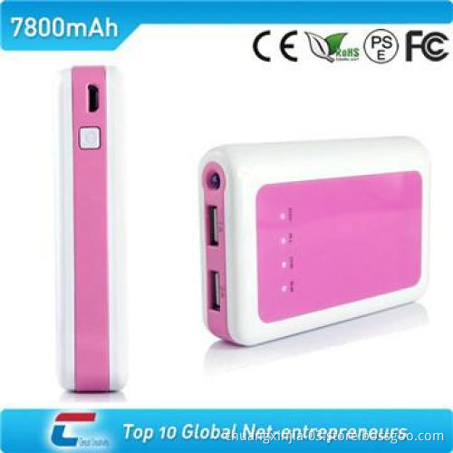 External universal power bank for iphone with LED Torch Function